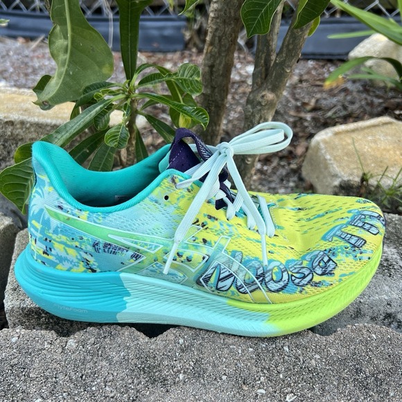 Women's ASICS GEL-Noosa Tri 14 1012B208 Neon Glow  sz 7 Running Shoe - Picture 1 of 9